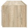 vidaXL TV Wall Cabinet with LED Lights Sonoma Oak 100x35x31 cm