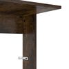 vidaXL Side Table Smoked Oak 40 x 38 x 62.5 cm Engineered Wood