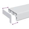 vidaXL Window Sill White 60 x 10 x 4.5 cm PVC
