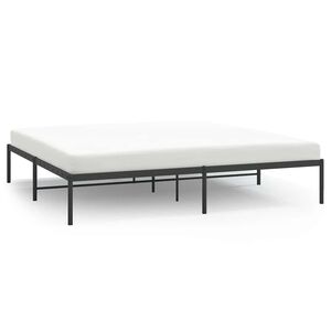 vidaXL Metal Bed Frame without Mattress Black 193x203cm