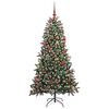 vidaXL Artificial Christmas Tree with 300 LEDs with Stand Green 180 cm