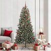 vidaXL Artificial Christmas Tree with 300 LEDs with Stand Green 210 cm