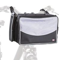 TRIXIE Front Bicycle Basket for Pet 41x26x26 cm Black and Grey