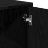 vidaXL Bathroom Cabinet Black Oak 30 x 30 x 183.5 cm Engineered Wood