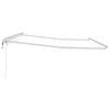 vidaXL Awning Frame with LED Strip Lights White 500 x 300 cm Aluminium