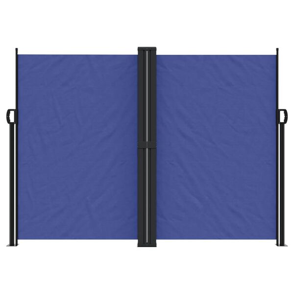 vidaXL Retractable Side Awning Blue 180x600 cm
