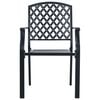 vidaXL Stackable Garden Chair Set 5 pcs Anthracite Powder-coated Steel