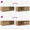 vidaXL TV Cabinet Artisan Oak 80x31x25.5 cm Engineered Wood