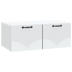 vidaXL Wall-Mounted TV Cabinet White 78.5 x 41 x 30 cm Engineered Wood
