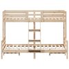 vidaXL Bunk Bed without Mattress 80x200/140x200 cm Solid Wood