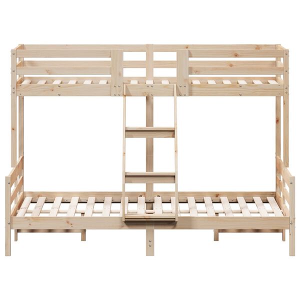 vidaXL Bunk Bed without Mattress 80x200/140x200 cm Solid Wood