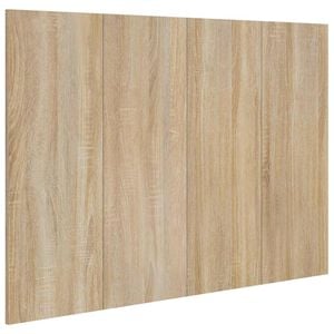 vidaXL Bed Headboard Sonoma Oak 120x1,5x80 cm Engineered Wood