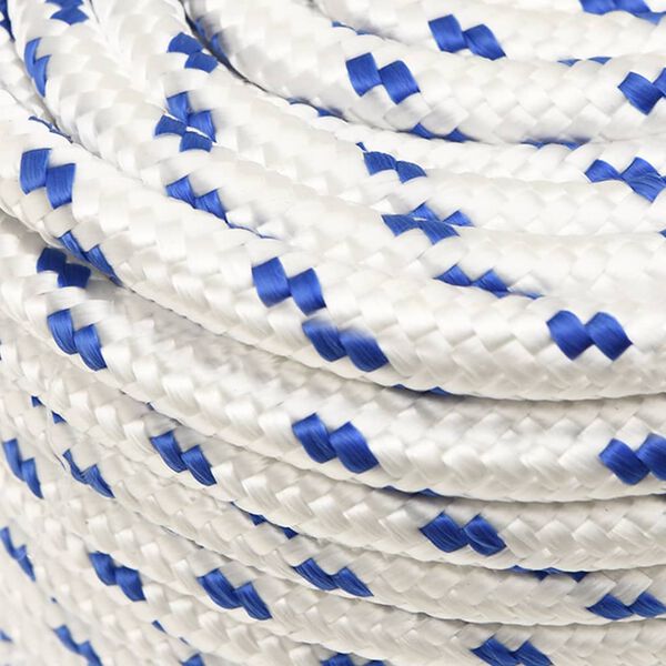 vidaXL Boat Rope White 14 mm 100 m Polypropylene