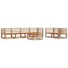 vidaXL Outdoor Sofa Set 7 pcs Natural Solid Acacia Wood