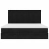 vidaXL Ottoman Bed with Mattresses Black 180x200cm Velvet