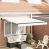 vidaXL Awning Retractable Manual White 300 x 250 x 165 cm Polyester