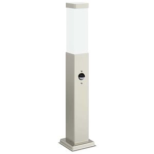 vidaXL Bollard Light with Sensor 50 cm Stainless Steel IP44