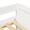vidaXL Daybed with Trundle without Mattress IRUN White 90x200 cm