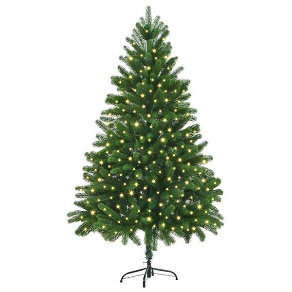 vidaXL Christmas Tree with 300 LEDs with Stand Green 180 cm PE