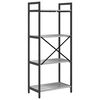 vidaXL Bookshelf Grey Sonoma 56 x 34 x 133.5 cm Engineered Wood