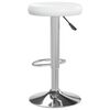 vidaXL Bar Stools 2 pcs White Faux Leather