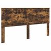 vidaXL Bed Frame Smoked Oak 180 x 200 cm Solid Pine Wood