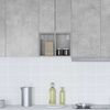 vidaXL Hanging Cabinet Concrete Grey 30 x 29.5 x 40 cm Engineered Wood