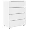 vidaXL Storage Cabinets 2 pcs White 80 x 48 x 105 cm Engineered Wood