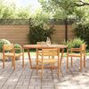vidaXL 5 Piece Garden Dining Set Solid Wood Acacia