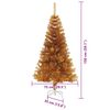 vidaXL Christmas Tree with 150 LEDs with Stand Gold 150 cm PET
