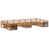 vidaXL Sofa Sets 11 pcs Solid Acacia Wood