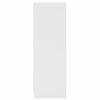 vidaXL Highboard with Glass Doors White 35x37x109 cm