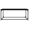 vidaXL Coffee Table Black 102x50x40 cm Engineered Wood and Iron