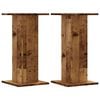 vidaXL Speaker Stands 2 pcs Old Wood 30x30x60 cm Engineered Wood
