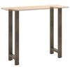 vidaXL Bar Table Legs Natural Steel 2 pcs 40x(110-111) cm Steel