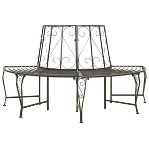 vidaXL Tree benches 1-Seater &Oslash; 160 x 89 cm Steel