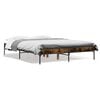 vidaXL Bed Frame without Mattress Smoked Oak 120x200 cm