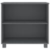 vidaXL Sideboard HAMAR Dark Grey 85x35x80 cm Solid Wood Pine