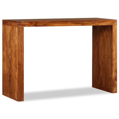 vidaXL Console Table Solid Wood with Honey Finish 110x40x76 cm