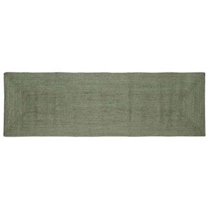 vidaXL Area Rugs Rectangular Olive Green 80 x 200 cm Jute