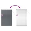 vidaXL Window Blind with Curtains Manual Dark grey Aluminium