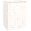 vidaXL Shoe Cabinet White 60x35x80 cm Solid Wood Pine
