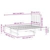 vidaXL Pull-out Day Bed without Mattress 2x(90x200) cm