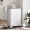vidaXL Industrial Storage Chest White 75x40x115 cm Metal