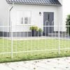vidaXL Garden Fence White 10.2 x 1 m Powder-coated steel