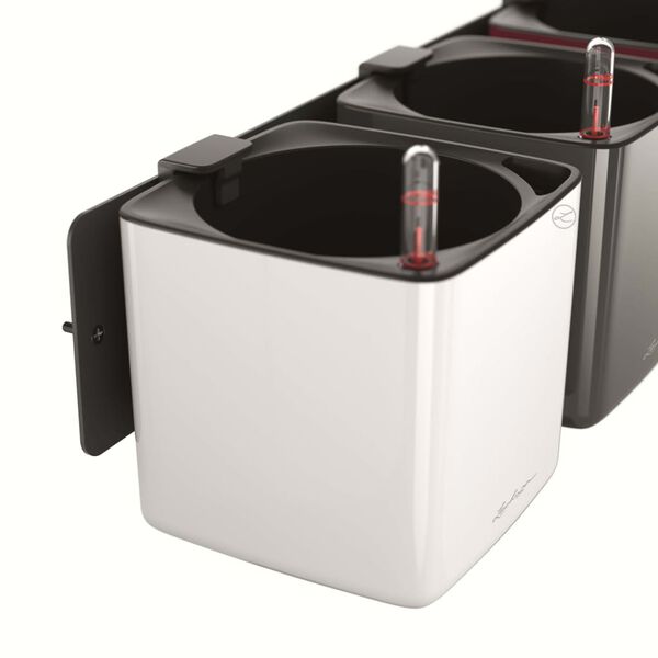 LECHUZA Planters 3 pcs Green Wall Home Kit Glossy White