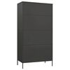 vidaXL Wardrobe Anthracite 90x50x180 cm Steel