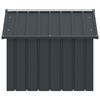 vidaXL Dog House Anthracite 116.5x103x81.5 cm Galvanised Steel