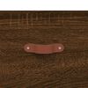 vidaXL Highboard Brown Oak 69.5x34x180 cm Engineered Wood