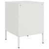 vidaXL Bedside Cabinets 2 pcs White 36x39x50.5 cm Steel